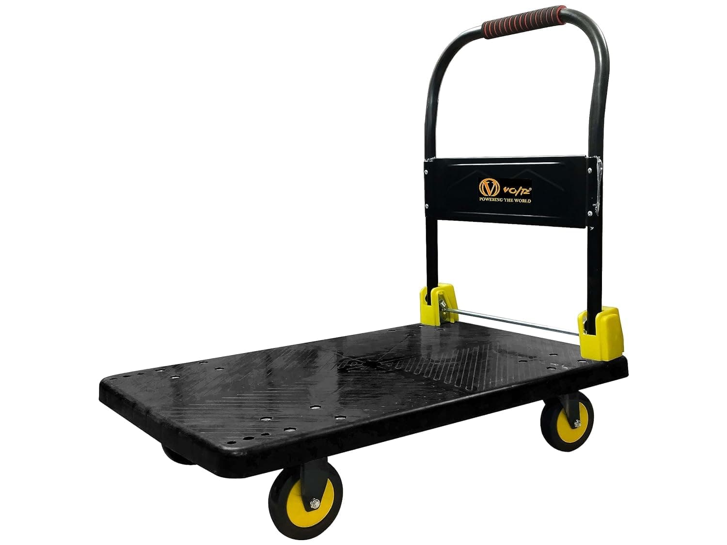 VOLTZ VZ-VHT 200 Platform Trolley 200 kg Plastic Platform Truck Moving Platform Plastic Hand Trolley with 360 Degree Swivel Wheels for Easy Storage Trolley