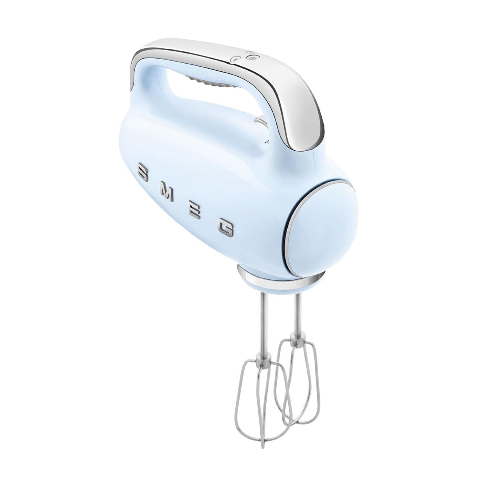 HMF01PBUK Hand Mixer with Turbo Function, 3 Attachments, LED Display, Retro 50's Style, 250W, Pastel Blue