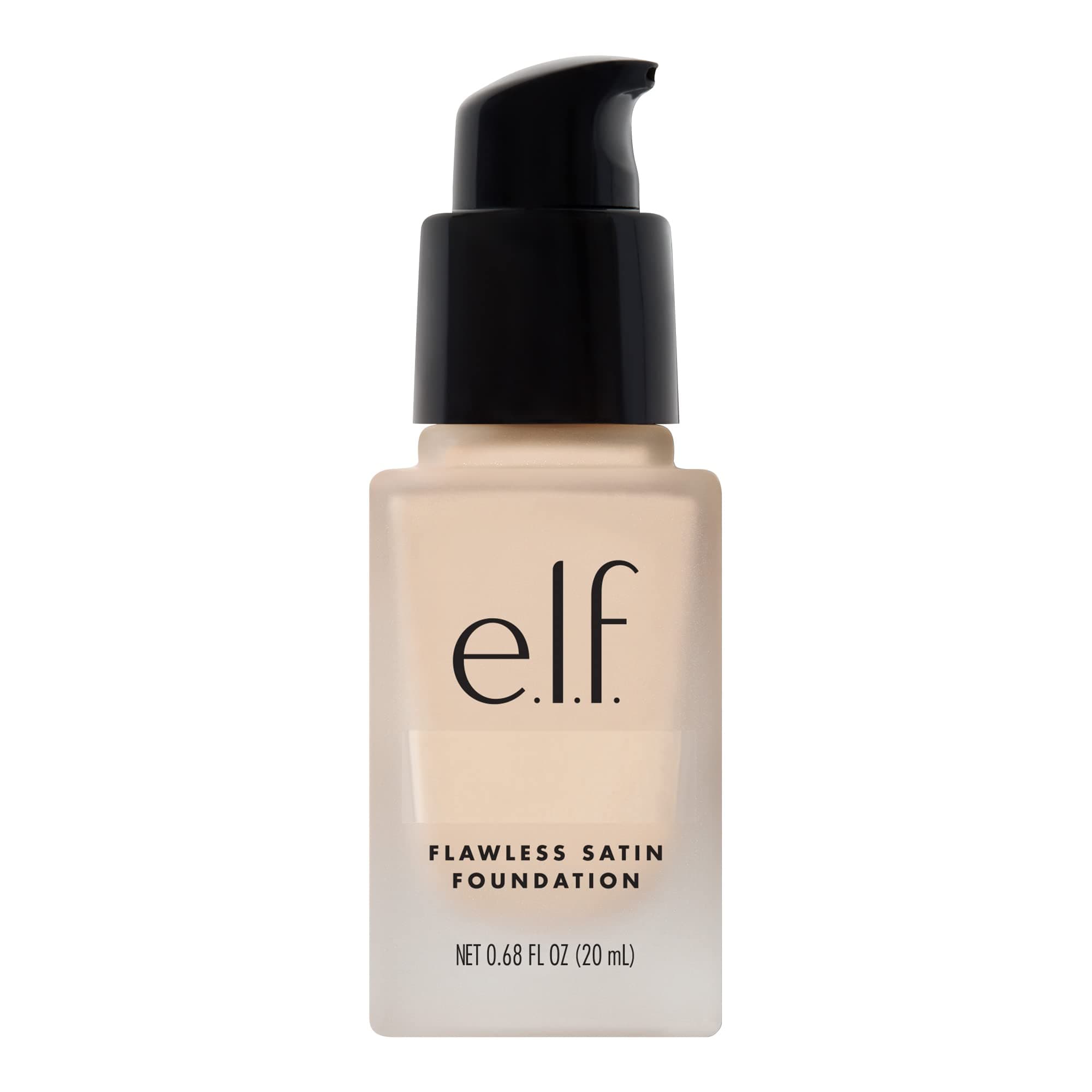 e.l.f. Flawless Finish Foundation, Lightweight & Medium Coverage, Semi-Matte Finish, Pearl, 0.68 Fl Oz (20mL)