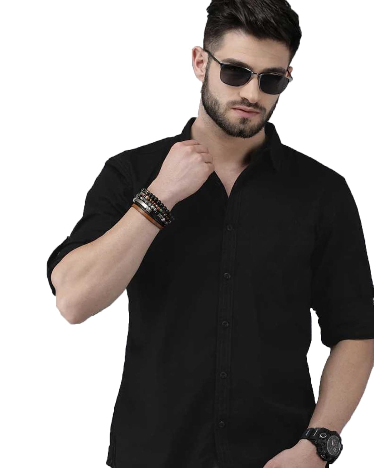 OTUSMen's Cotton Solid Formal/Semi Formal Shirt