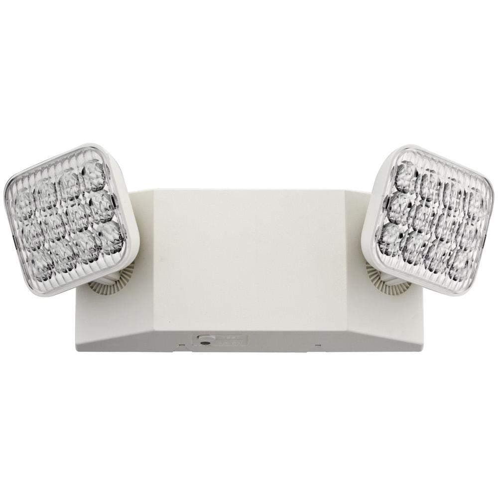 EU2 LED 2-Light White LED Emergency Fixture with 90 Minute Back Up