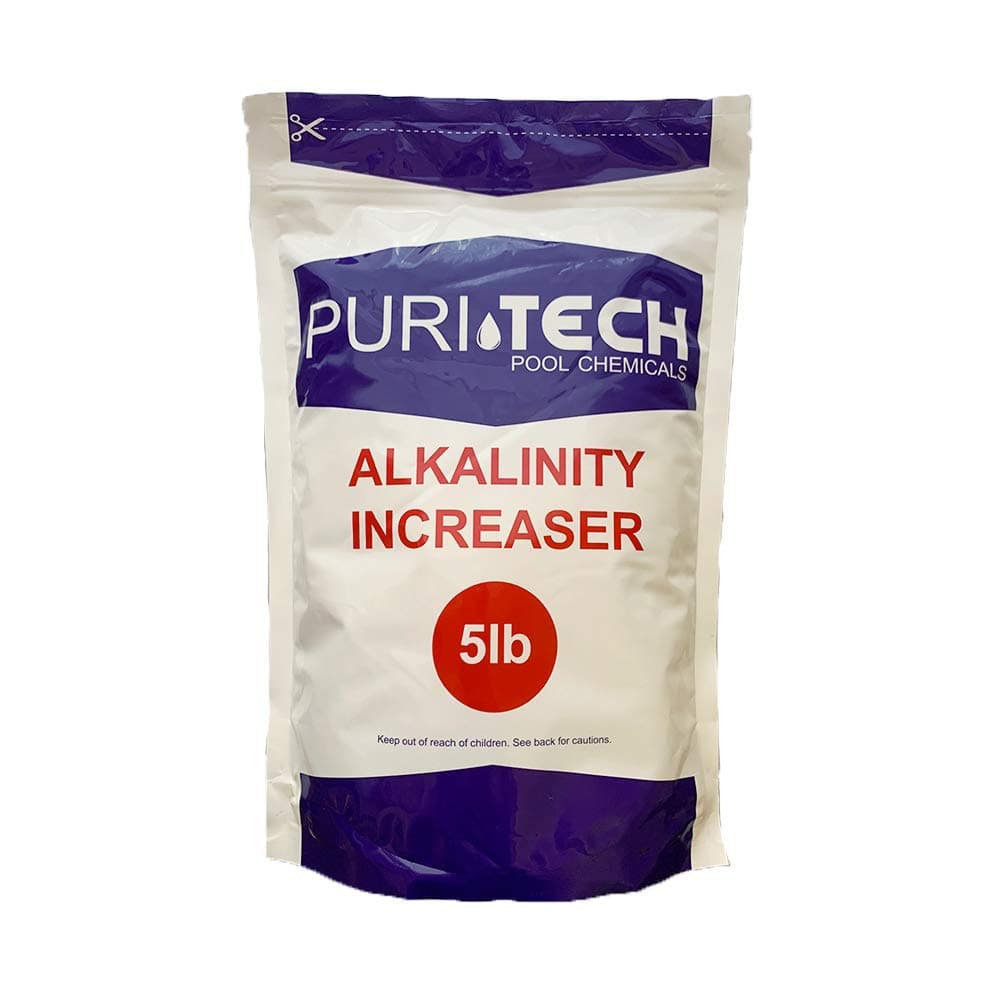 Puri Tech Pool Chemicals 5 lb Total Alkalinity Increaser Plus for Swimming Pool Water Increases Total Alkalinity Prevents Water from Cloudiness or Scaling