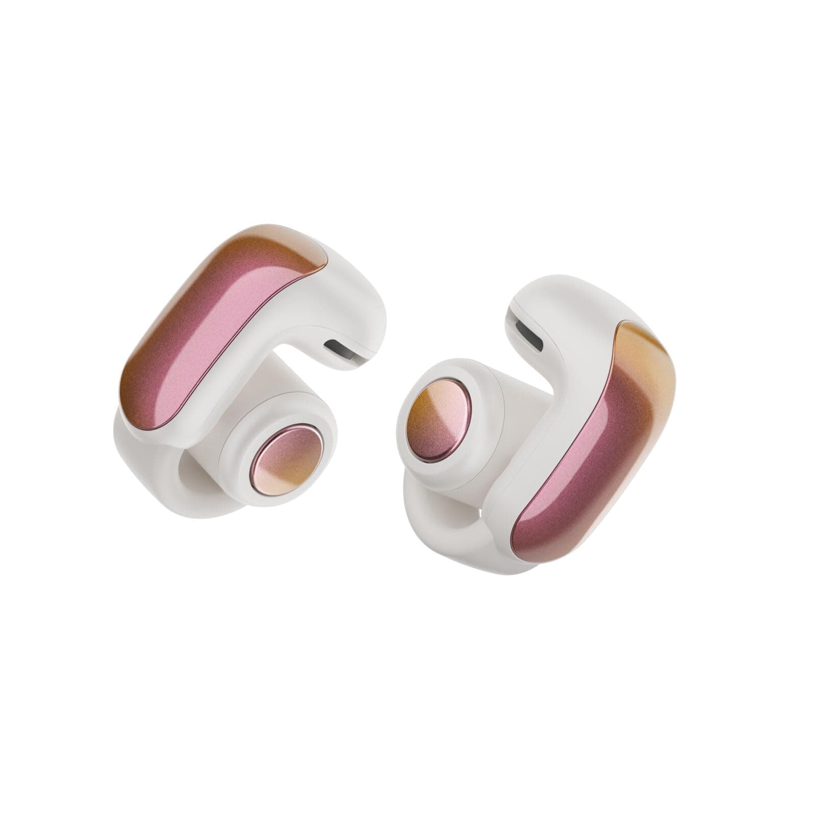 - Bose Ultra Open Earbuds - Bluetooth Open Ear Earbuds with OpenAudio for Awareness, Clip-On Design for Comfort, Water Resistant, Up to 48 Hrs of Playtime, Sunset Iridescent - Limited Edition Color