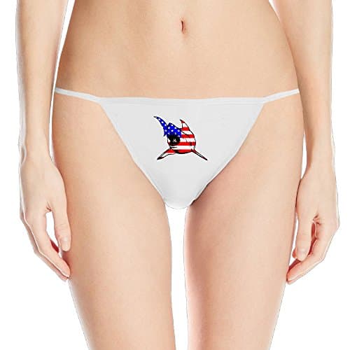 Shark America Flag T-back Underwear