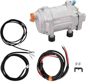 A/C 12V 24V 48V Electric Compressor Set For Auto AC Air Conditioning Car Truck Bus Boat Tractor Shop Automobile Aircon(Q-12V)