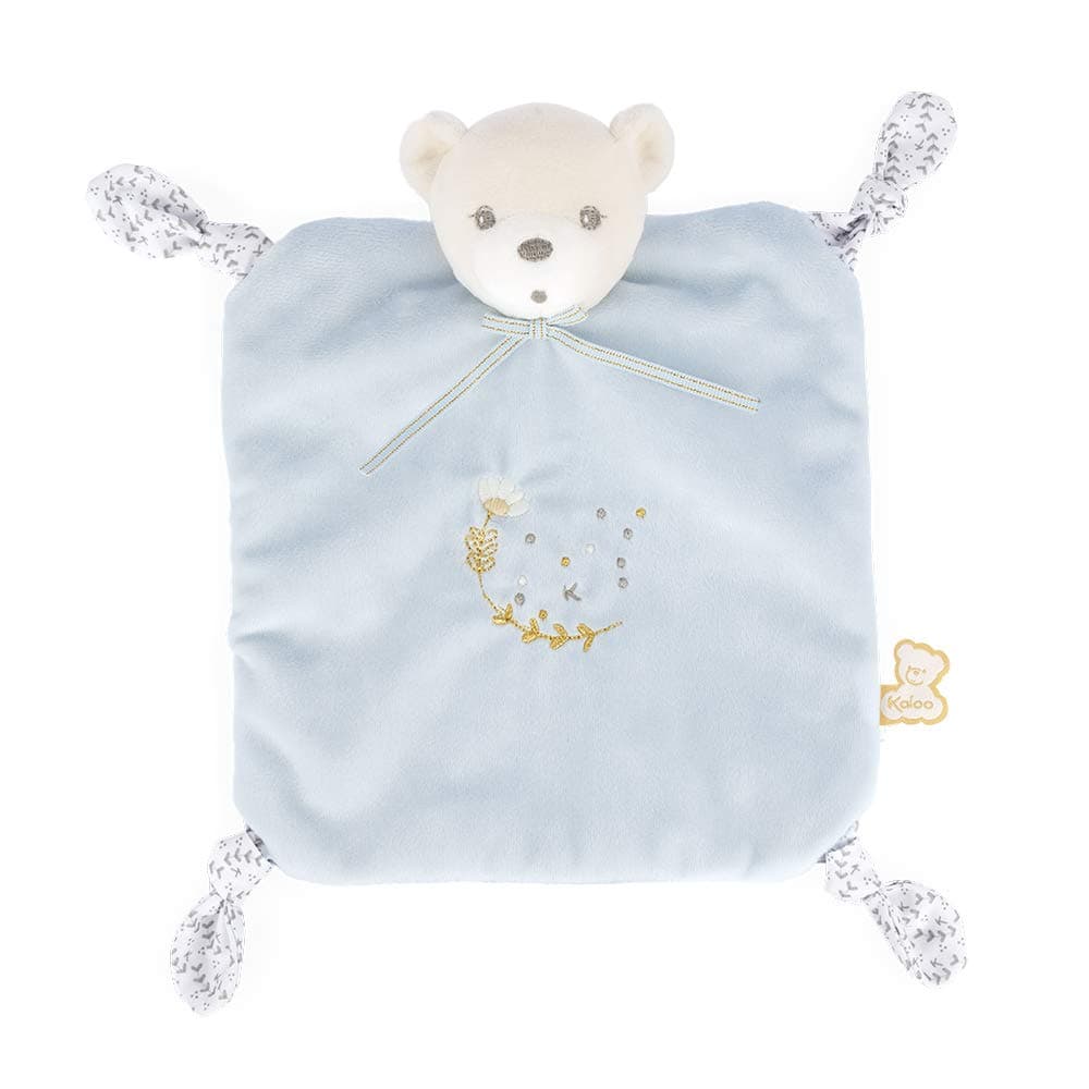Kaloo Perle - 4 knots Comforter Bear - Blue - 20 cm