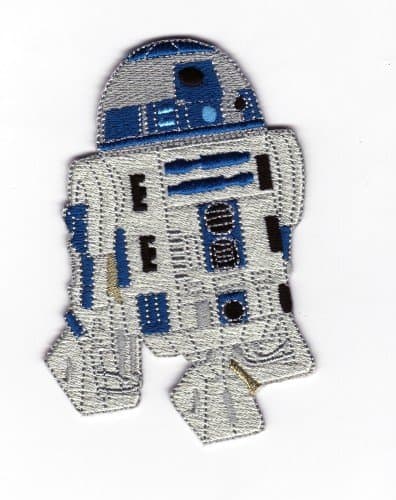 1x Multi-coloured Round Embroidered Patch Starwars Android R2D2 Droid Badge