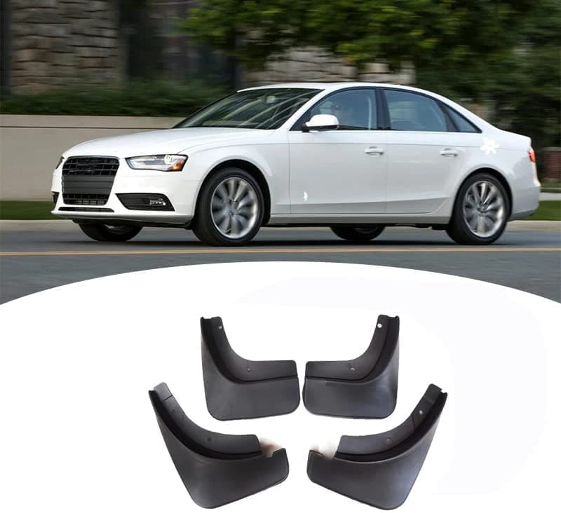 4Pcs Car Mud Flaps for Audi A4 B7 B8 B9 2004-2022, Mudguards Splash Mud Flaps Guards Fenders Mudguard Full Protection Auto Body,2009-2015