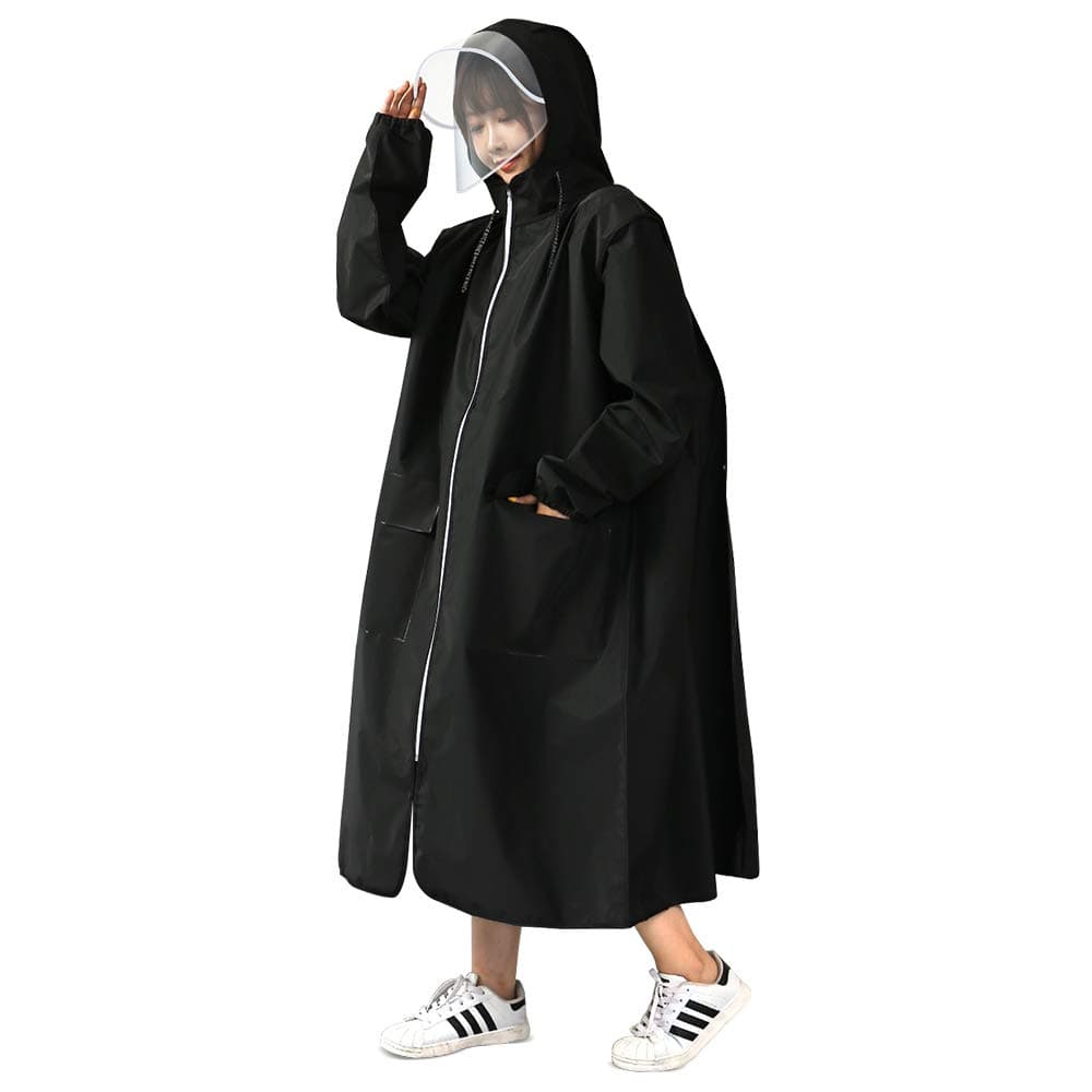 Rain Poncho for Adults (6 Pack) | Drawstring Hood and Elastic Sleeve Ends | 50% Thicker Quality Material | Emergency Disposable Rain Poncho | Assorted Colors | 100% Waterproof