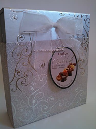 Gudrun Belgian Chocolate Box Bag Assorted Chocolates (18.34 Oz) (1.14 Lbs) (1 Box) (Silver) by Gudrun
