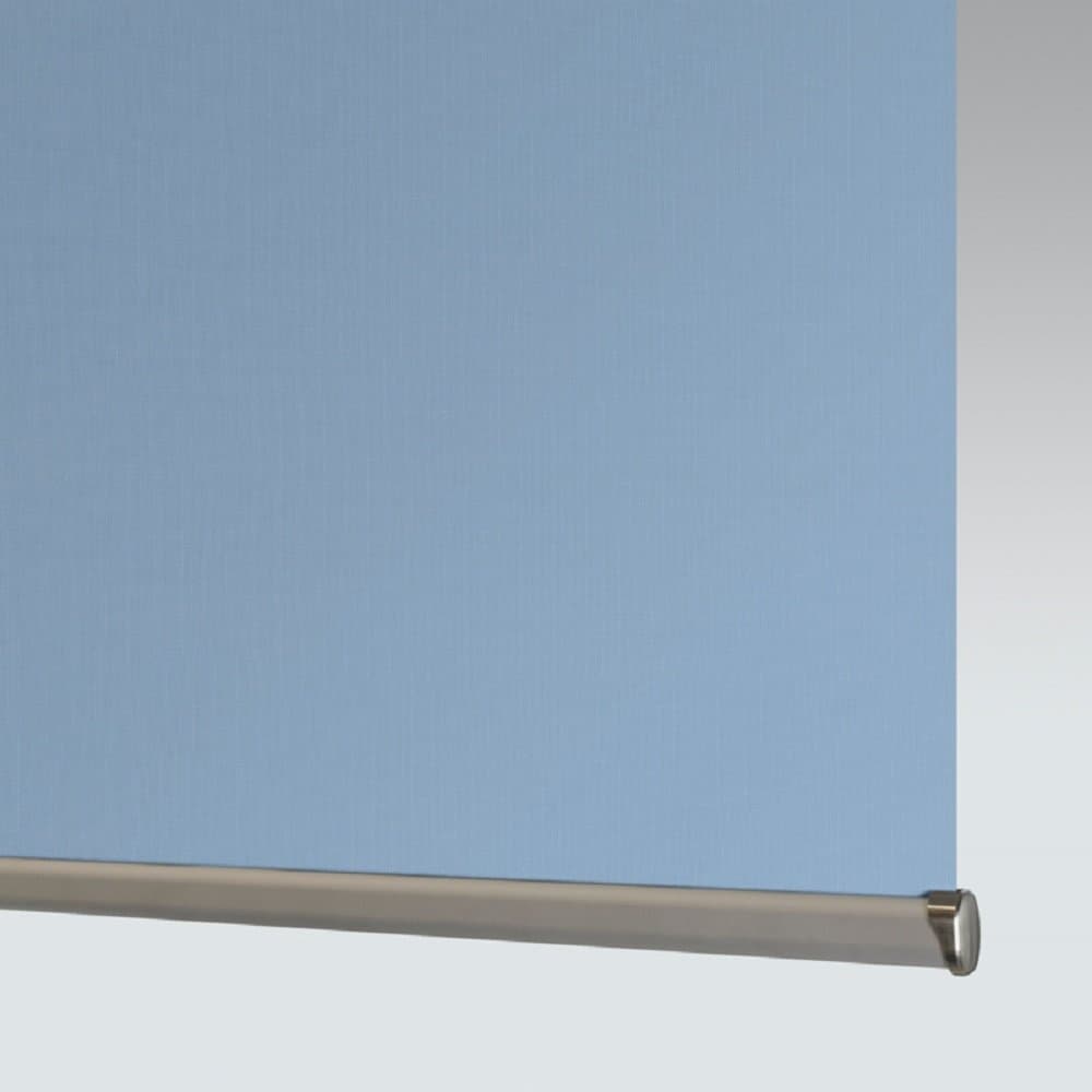Rufflette Manhattan asc Roller Blind, Width: 120cm (4 ft), Drop: 190cm, Polyester, Blue, 120 x 5 x 5 cm