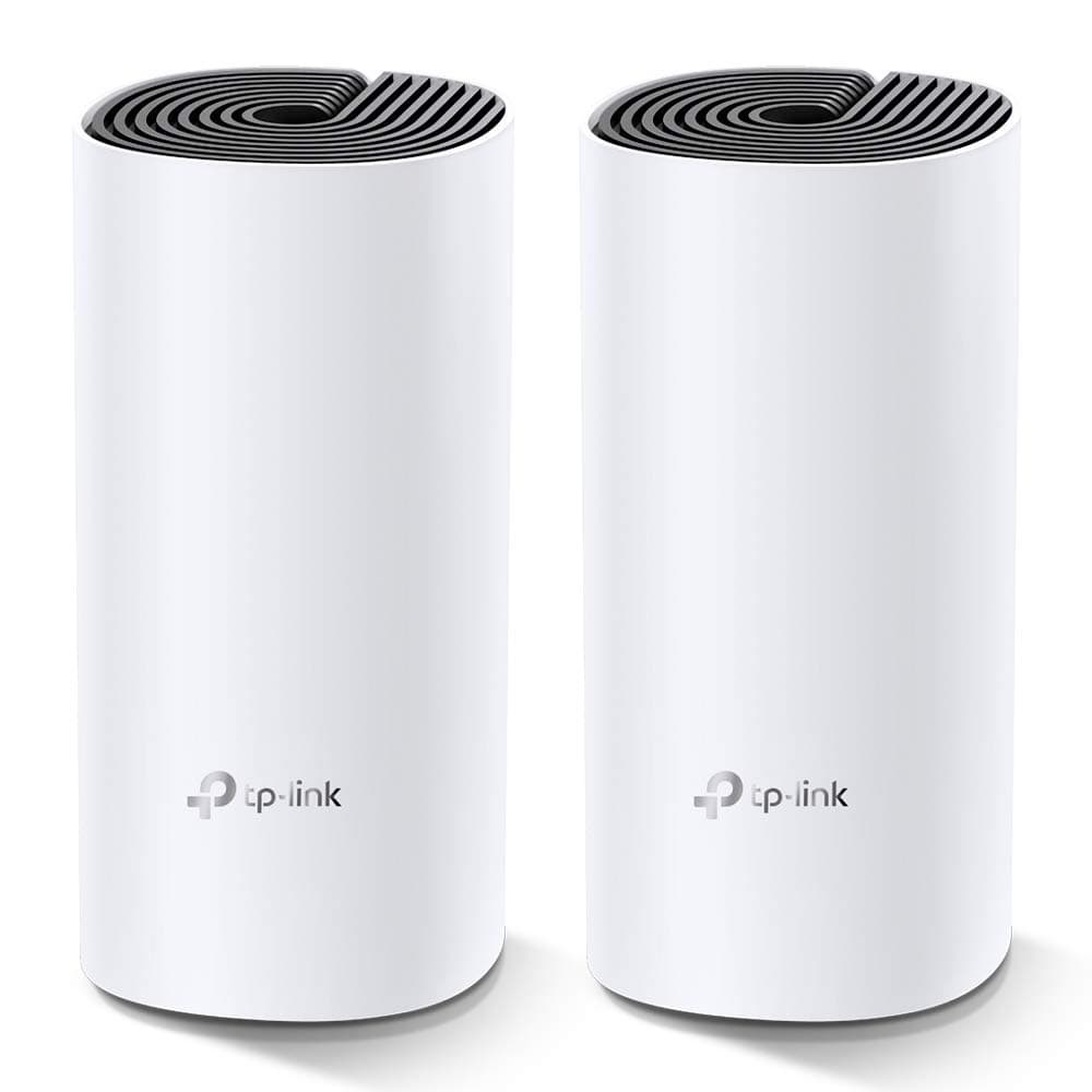 Deco M4 Whole Home Mesh Wi-Fi System, Seamless Roaming and Speedy (AC1200), Work with Amazon Echo/Alexa, Router and Wi-Fi Booster, Parent Control Router, Pack of 2