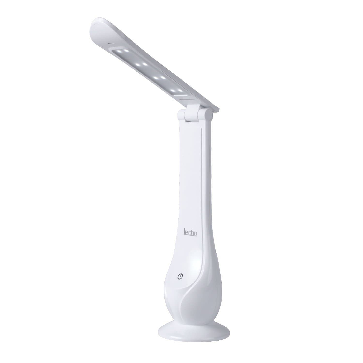 LED Table Lamp, Battery Operated, USB Charging, 3 Color Modes 5+ Level Dimmable, One Touch Control, Small and Handy Night Lights for Bedroom, Reading, Laptop, Desktop, Nightstand