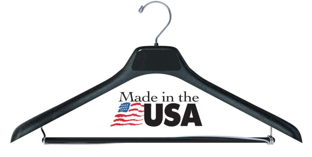 Rapid Plastics 19" Broad Shoulder Suit Hanger-AMA
