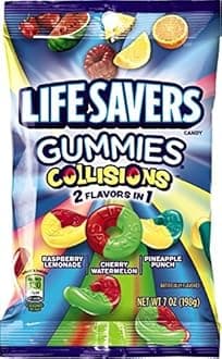 Lifesavers, Gummies, Collisions, 7oz Bag (Pack of 4) by Life Savers