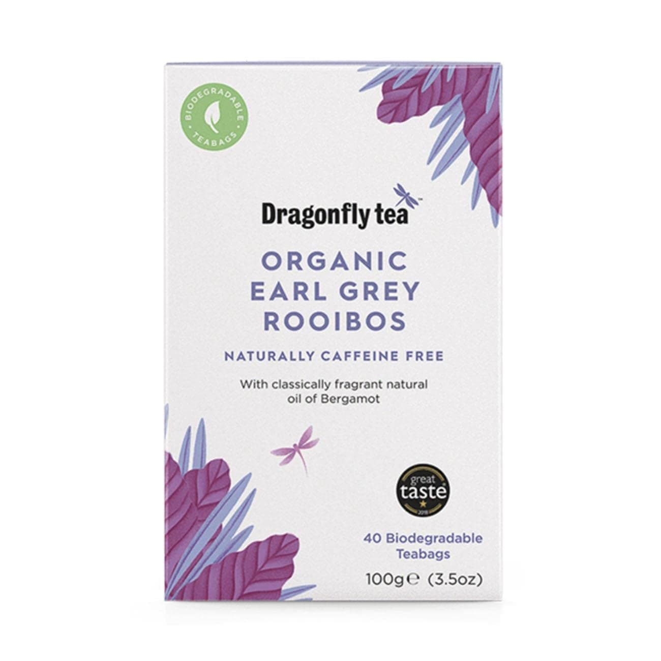 Dragonfly Tea Earl Grey Rooibos, 40 CT