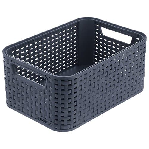 CurverStyle 205846 Storage Box Rattan-Look Size M with Second-Generation Lid Polypropylene