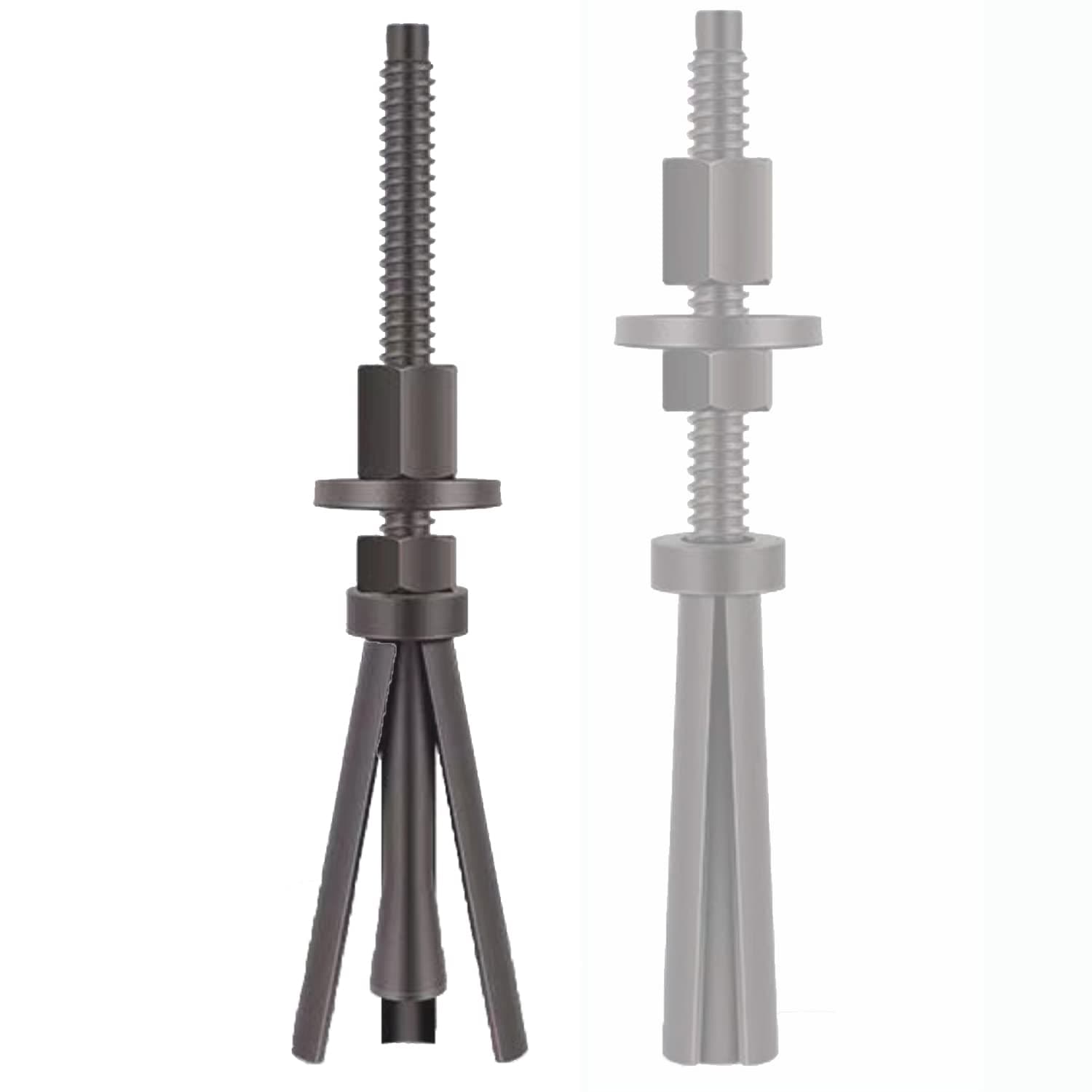 Quick Release Core Drill Stand Anchor Bolt & Nut Reusable Expansion Bolt M12 Threaded Bolt Perfect for Anchoring Core Drilling Machines, Rig Stands, Wall Saw Track and Wire Saws 1 Sets