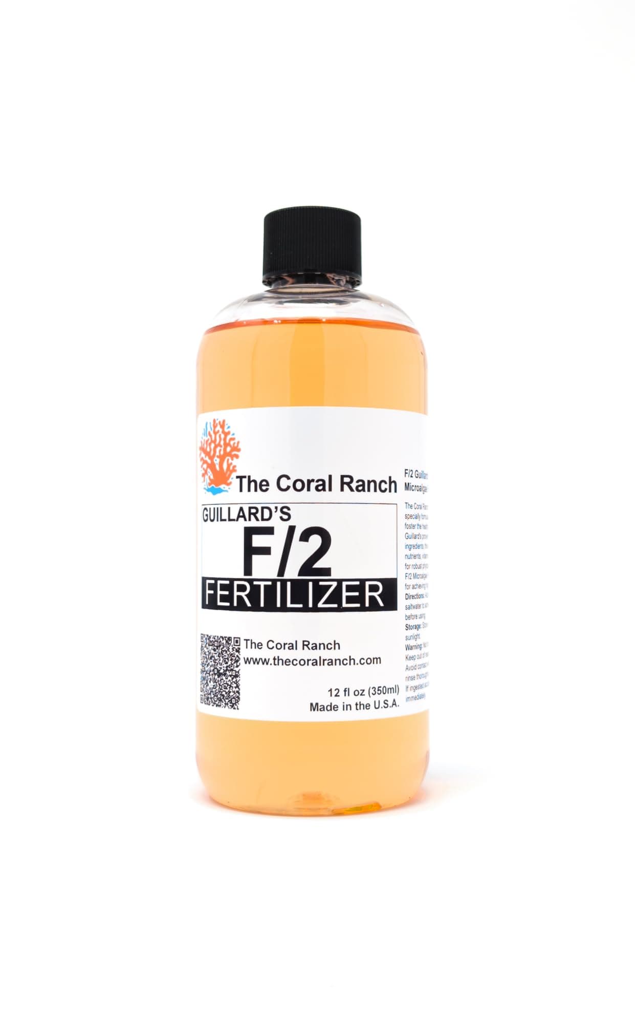 Guillard's F/2 Formula Microalgae Fertilizer Concentrate 12 fl oz (350ml)