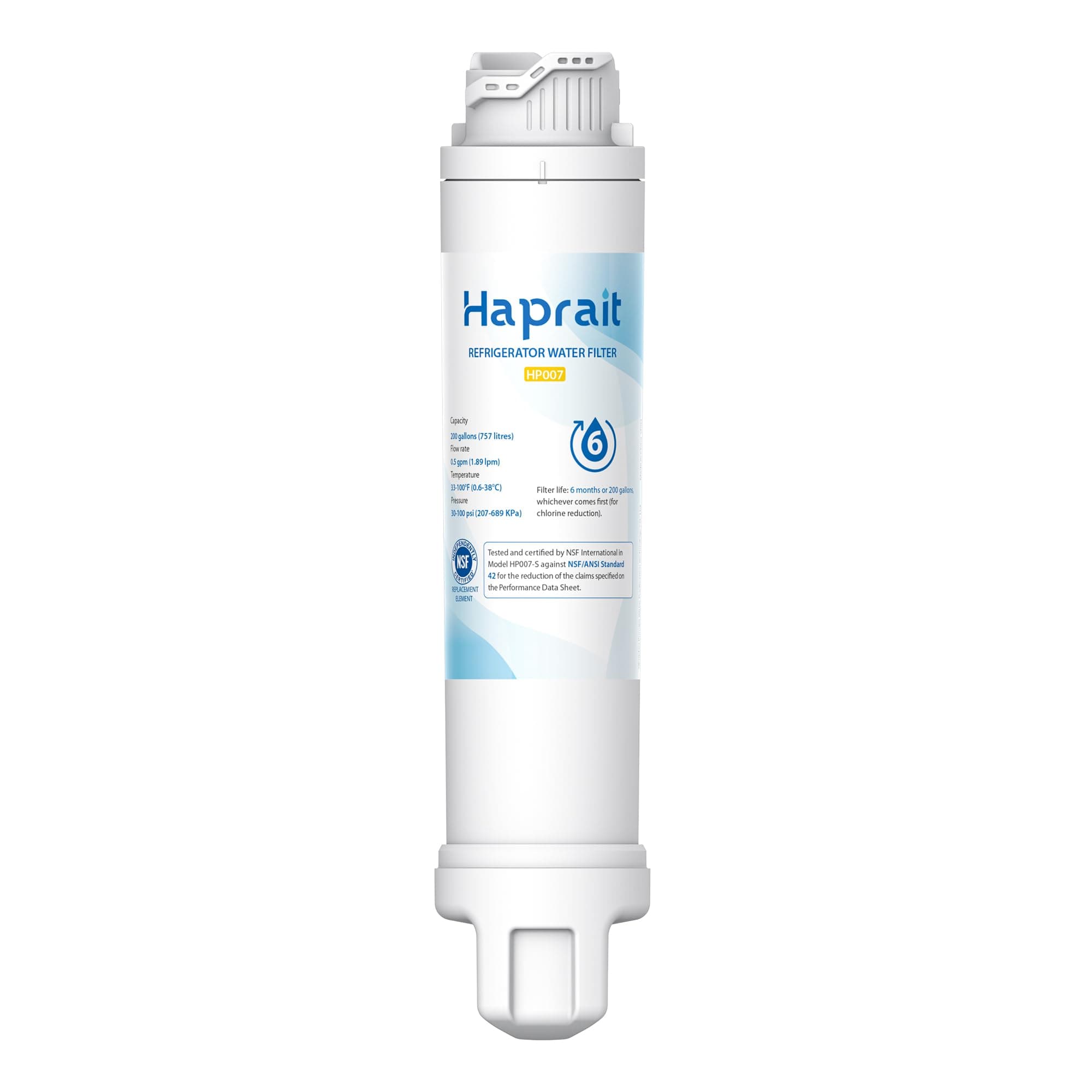 Haprait Replacement for ẸPTWFUO1, Pure Source Ultra II, Pure Source Ultra 2, EWF02 Refrigerator Water Ｆilter, 1 PCS