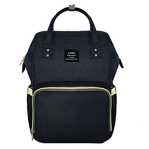 Land Diaper Bag Waterproof Travel Backpack with Multi-Function for Baby Care