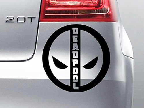 Level 33Ltd Deadpool Logo - Car Window Decal, Vinyl Decal, Bumper Sticker (BLACK)