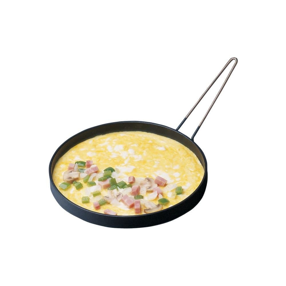 Non-Stick Omelet Egg Ring with Handle, 8" Diameter - Omelette Maker for Perfectly Shaped Omelets and Eggs