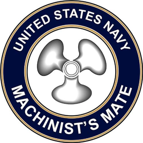 US Navy Machinist's Mate 3.8" Decal