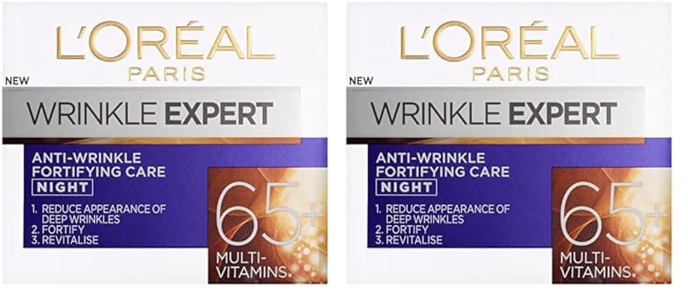 L'Oreal Wrinkle Expert Intensive Care Night 65+ 50 ml (Pack of 2)