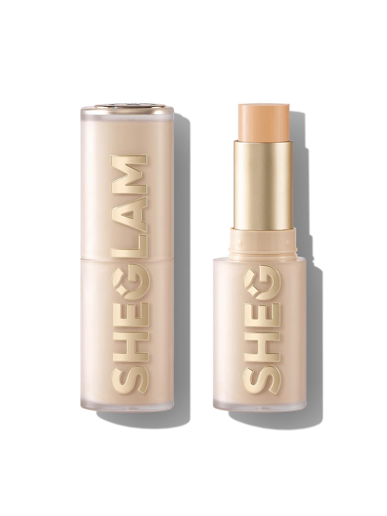 SHEGLAM Skin Magnet High Coverage Foundation Stick Longwear Medium Face Makeup for All Skin Types-Shell