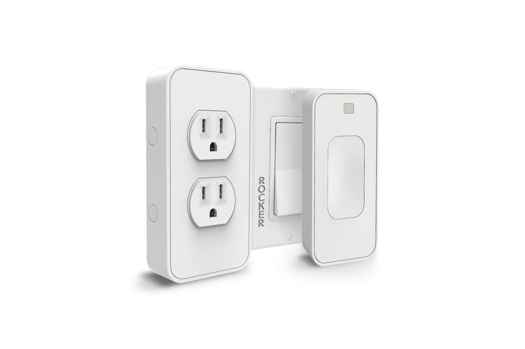 Switchmate Power and Light Switches Kit, Dual Outlet, Light Switch Timer/Automation, Amazon Alexa, Google Home, DIY, USB Charger, Nightlight, No tools/Wiring, Motion Detector, Smart Home