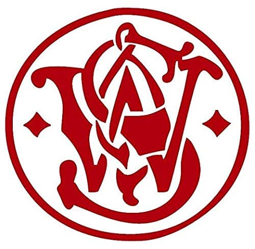 Smith Wesson - Red Printed 5 Inch Sticker Decal Die Cut Sticker Graphic - Car Sticker Laptop Sticker