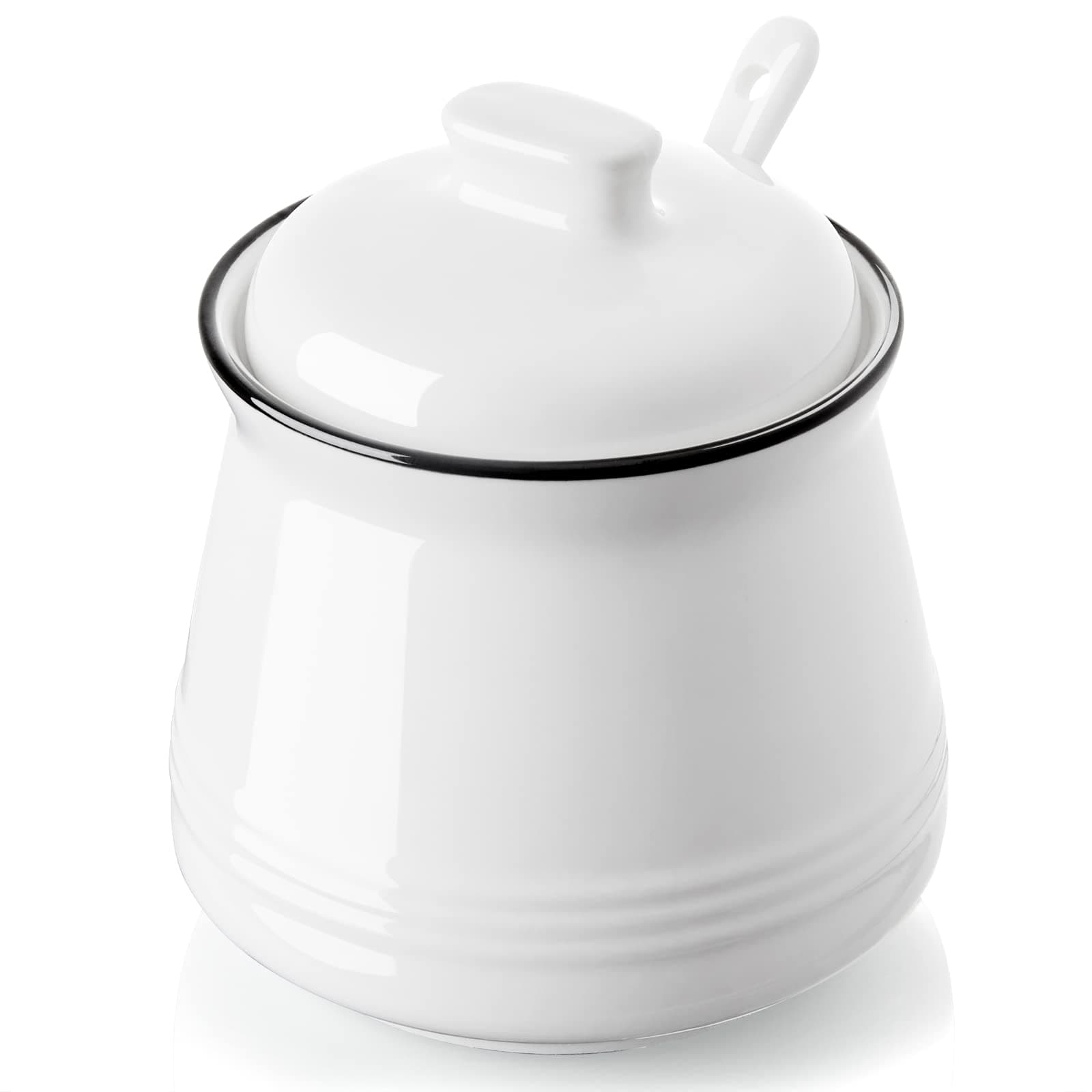 Sugar Bowl with Lid and Spoon