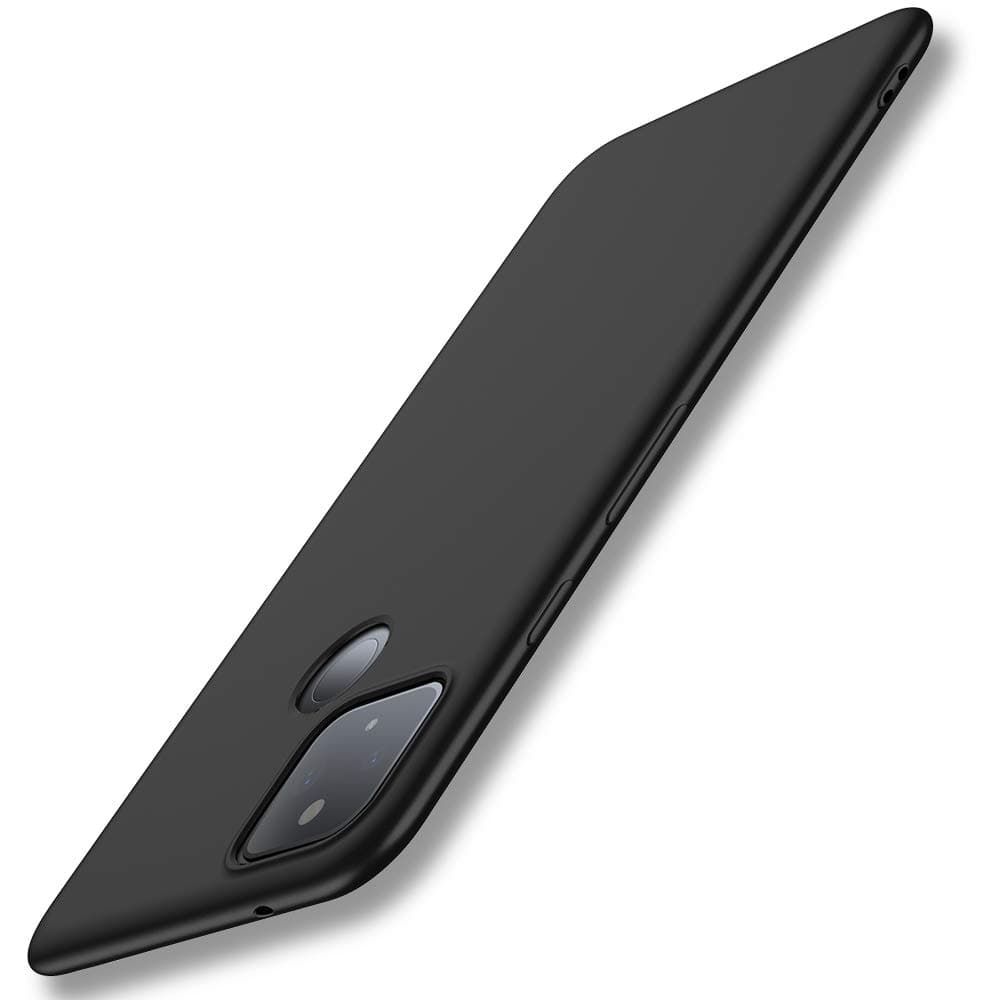X-level Google Pixel 5 Case, Mobile Phone Case [Guardian Series] Soft TPU Matte Finish Slim Fit Ultra Thin Light Protective Cell Phone Back Cover for Google Pixel 5 - Black