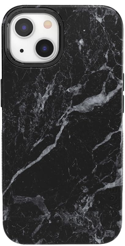 Casely iPhone 14 Case | Black Marble | Compatible with MagSafe