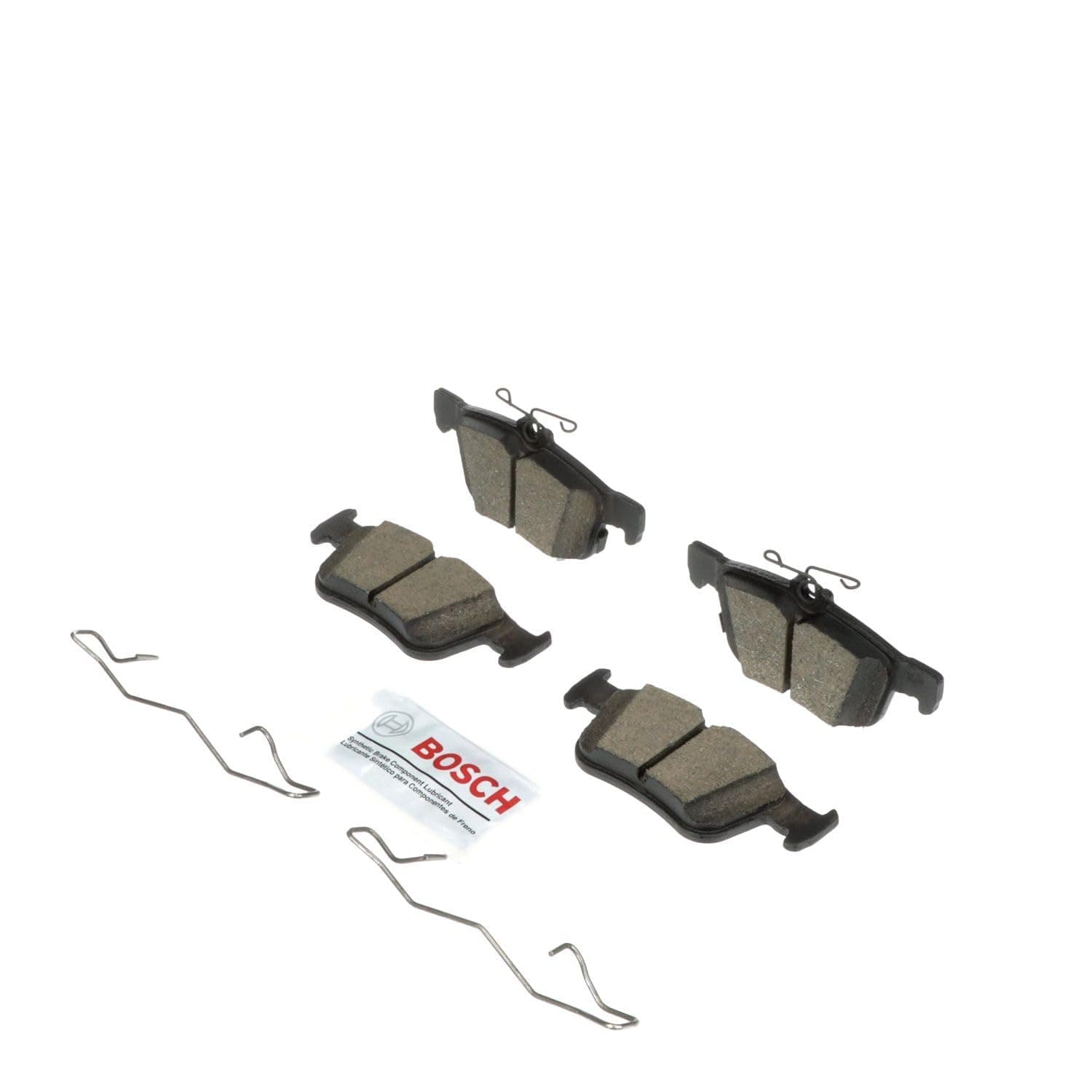 BOSCH BC1665 QuietCast Premium Ceramic Disc Brake Pad Set - Compatible with Select Ford Bronco Sport, Edge, Escape, Fusion, Maverick; Lincoln Continental, Corsair, MKC, MKX, MKZ, Nautilus + More; REAR