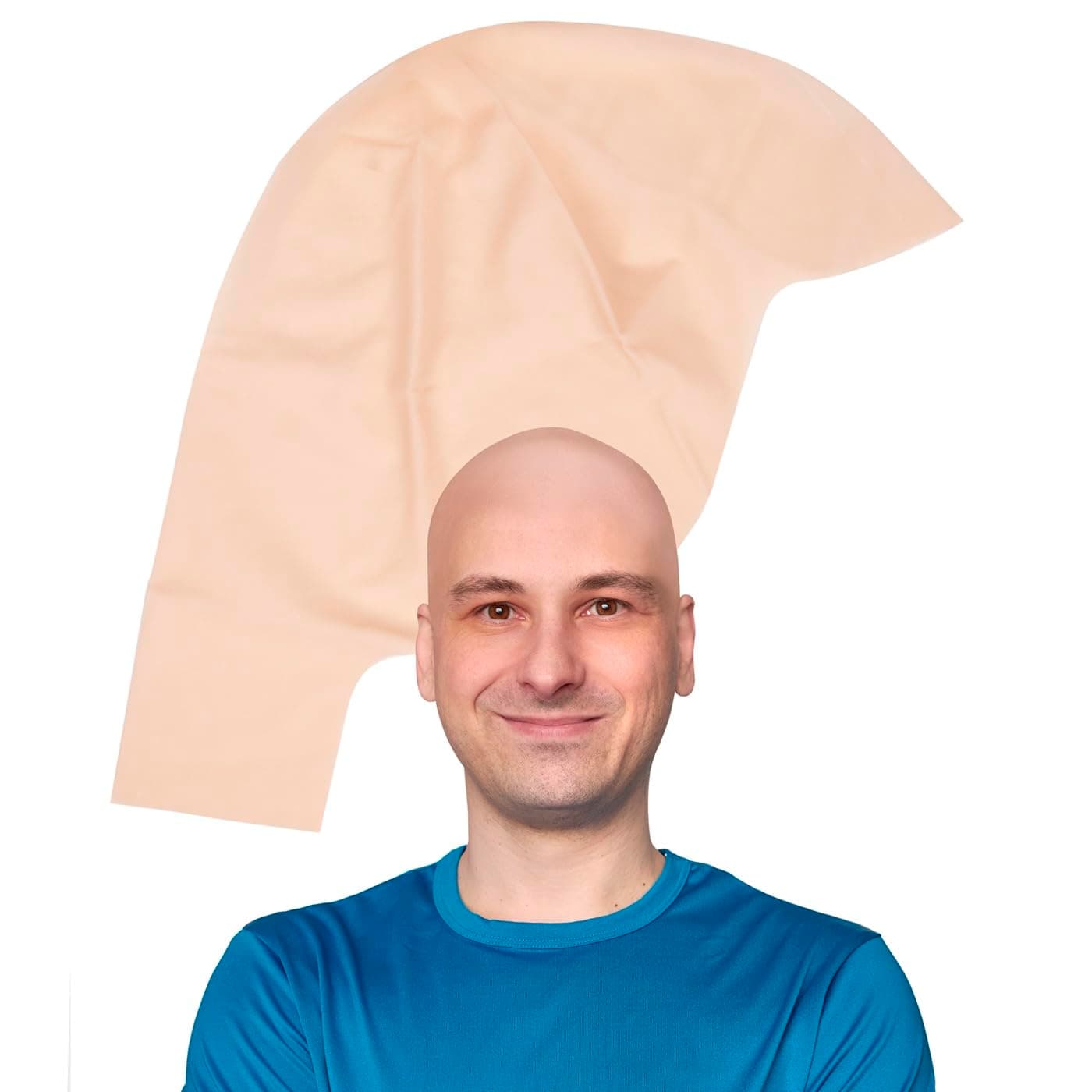 Kangaroo Halloween Accessories - Bald Cap, Beige