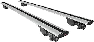 Compatible with Kia Carens 2023-2025 Hook Model Car Roof Rack Cross Bar Grey Aluminium 2 Bars