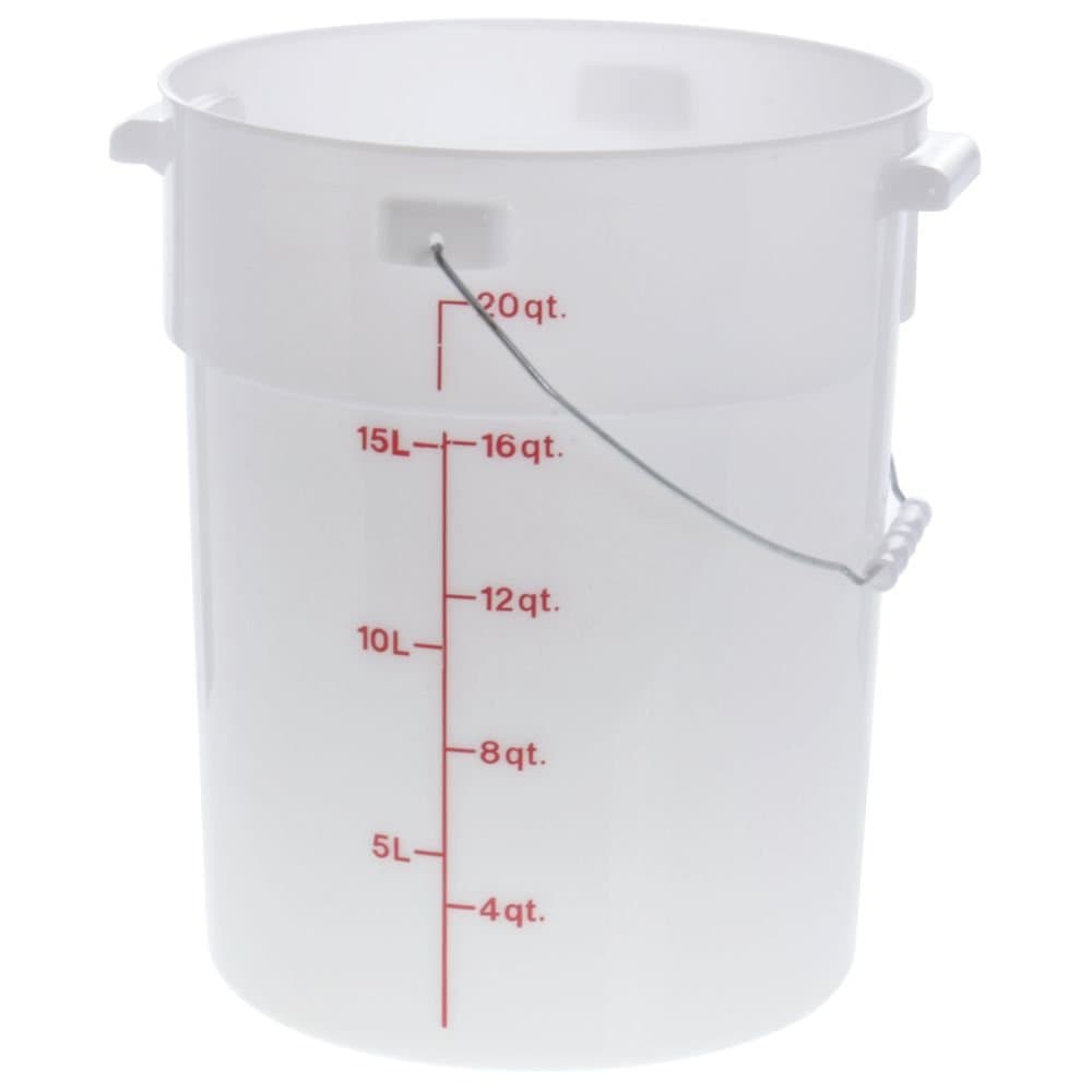 Cambro PWB22 Round Storage Container - Pail with Bail 22 Quart