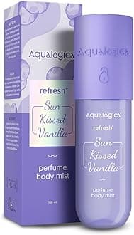 Aqualogica Vanilla Perfume Body Mist | Sweet & Warm Long-Lasting Fragrance with Zemea & Hyaluronic Acid | Refreshing & Lightweight Mist for Women 5.07 Fl Oz/150 ml