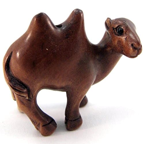 Ojime Boxwood Bead Camel