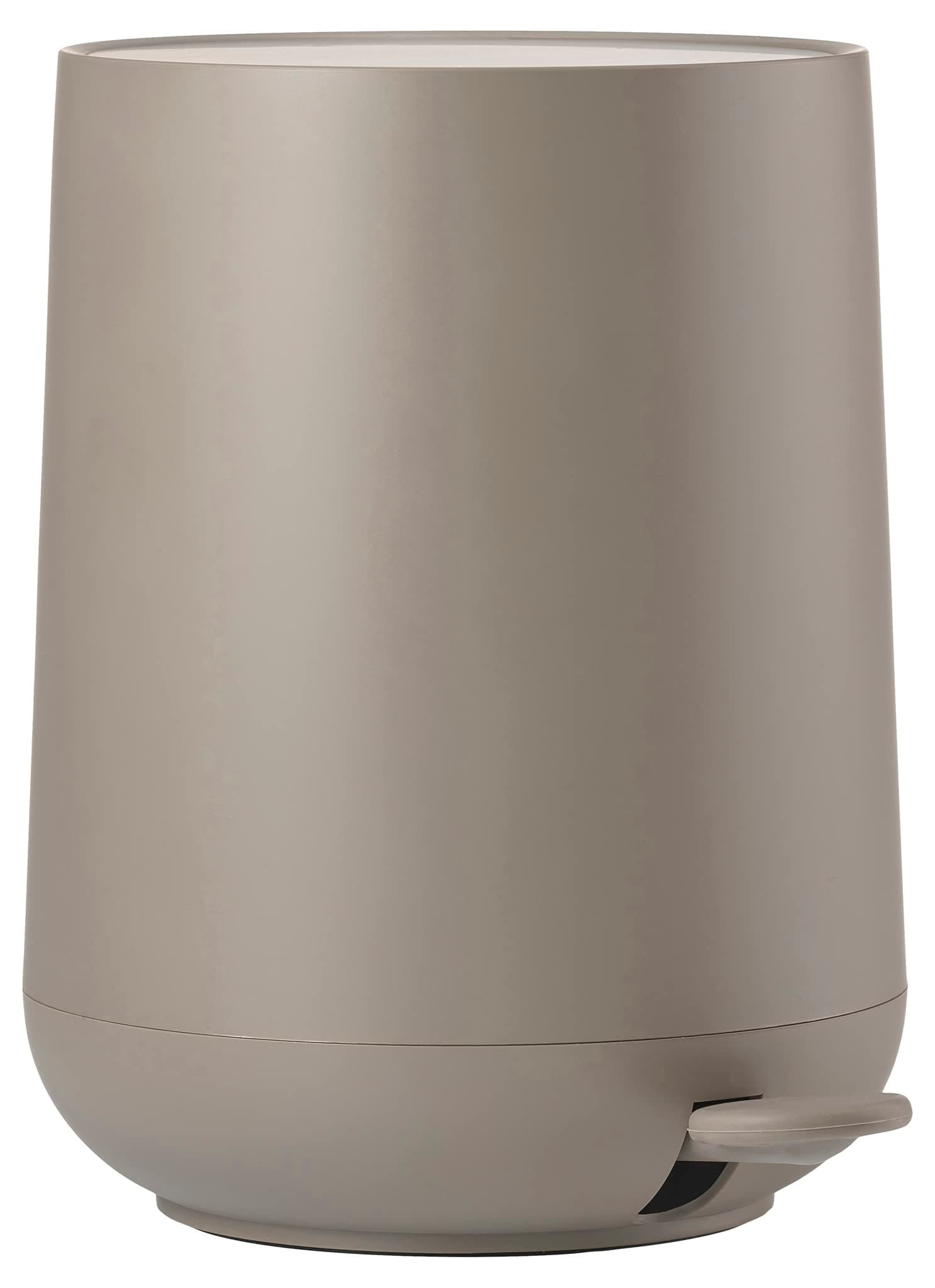 Zone Denmark Nova Bathroom Bin, Cosmetic Bin, Bathroom Waste Bin, Diameter 23 cm, Height 29 cm, Capacity 5 Litres, Taupe