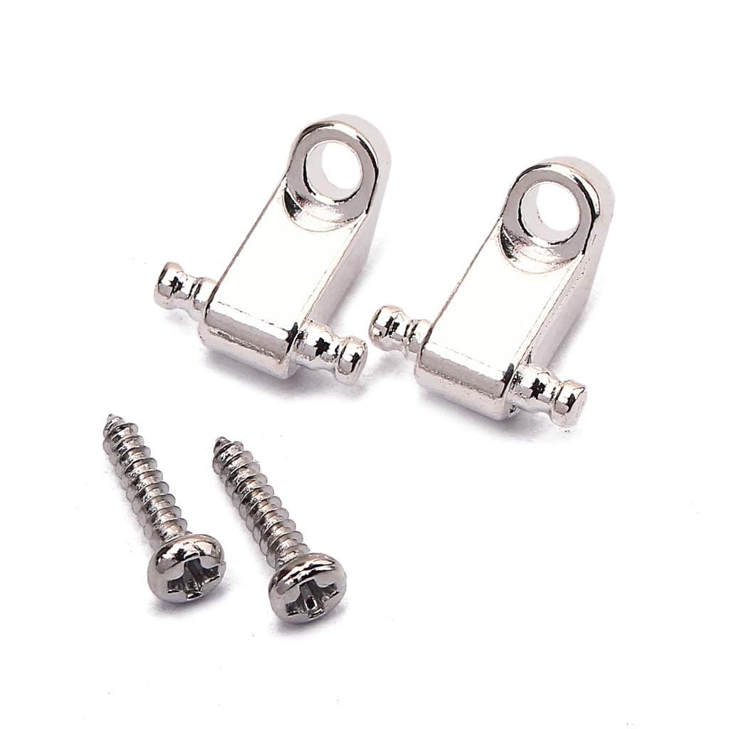 2 PCS Guitar String Trees Guitar String Retainer Guides For Strat Tele Guitars Chrome