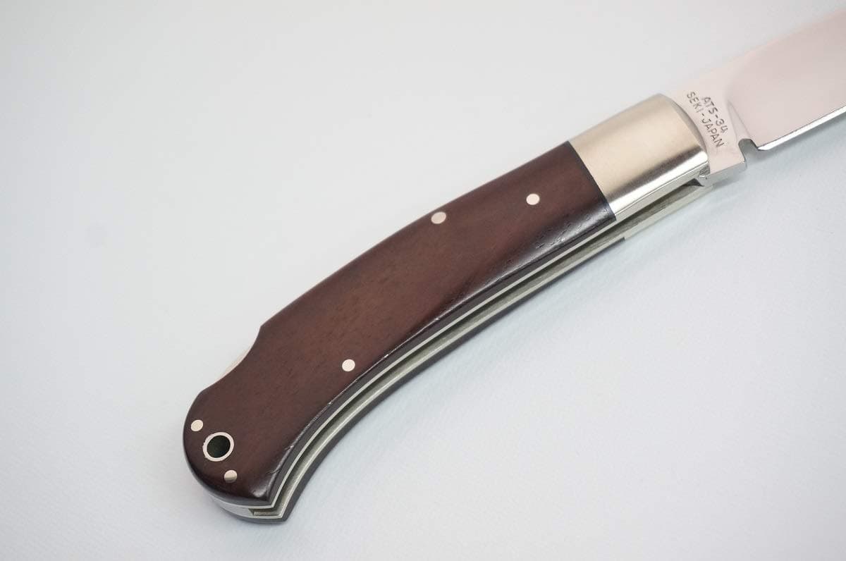 IC.Cut Original Folding Knife with Leather Sheath BE-66 Made in Japan
