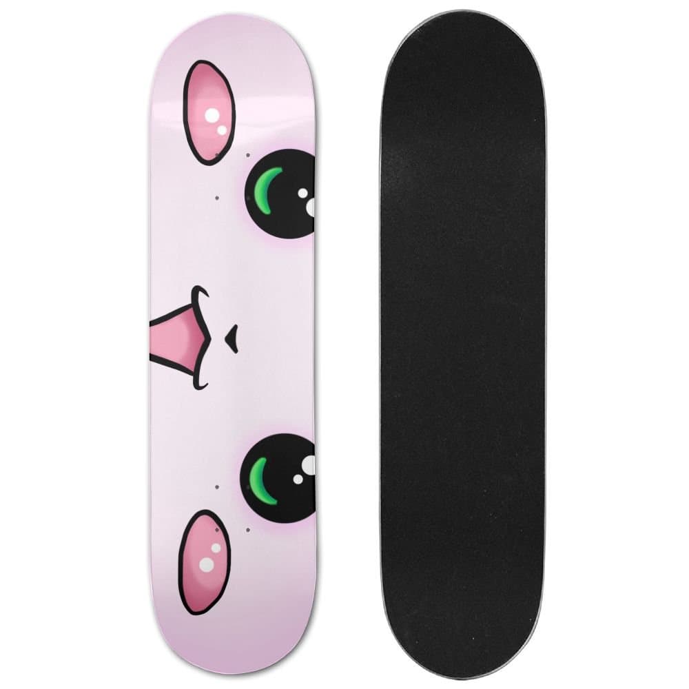 Kawaii Maple Deck Skateboard Double-Kick Cruiser Skate Board