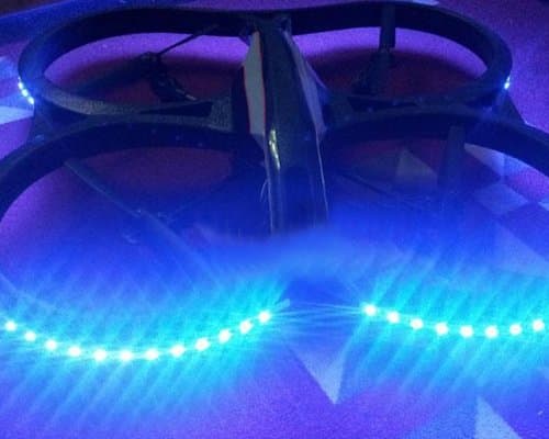 CLOVER Indoor Hull Decoration LED Light Strap for Parrot AR.Drone 2.0 - Blue