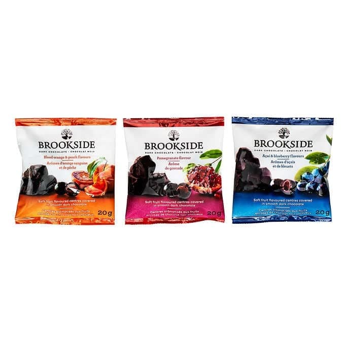 Dark Chocolate Covered Fruit (40 Count Variety Pack)z, 0.7 ounces