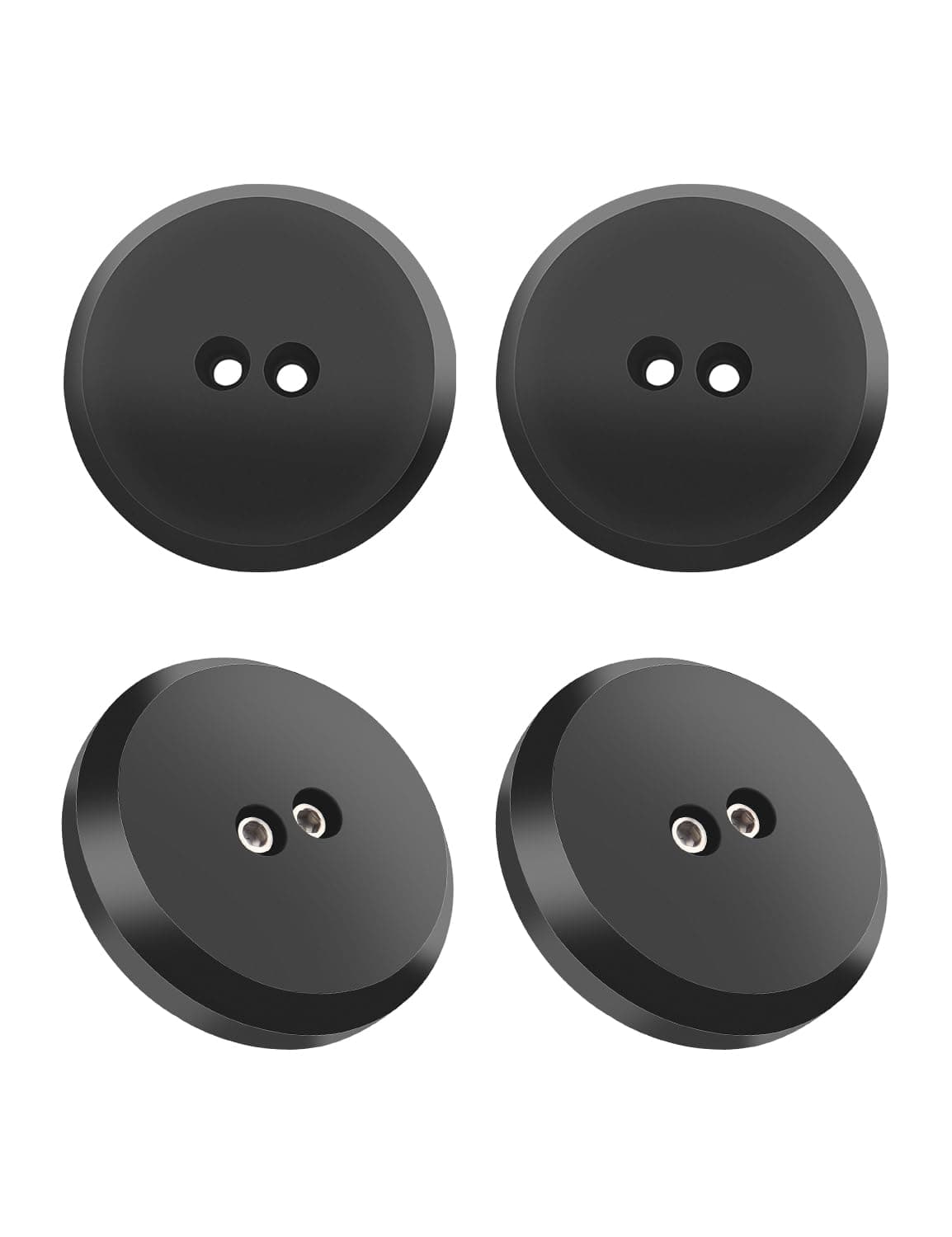 Samman Corvette Jack Pucks Aluminum Jack Pad Jacking Puck Adapter Support Compatible with Chevrolet Corvette C5 C6 C7 C8, Leave in Lifting Pads Compatible with Porsche Frame Rail (4-Pack, Black)