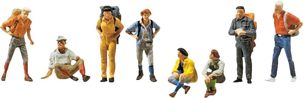Faller 151055 Hikers 8/HO Scale Figure Set