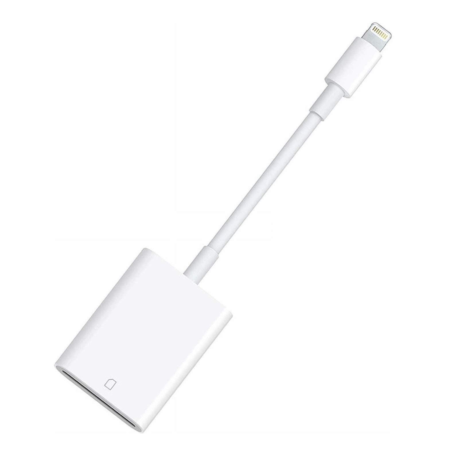 [Apple MFi Certified] SD Card Reader for iPhone iPad, Lightning to SD Card Camera Reader Memory Card Reader Trail Camera Viewer SD Card Adapter for iPhone 14 13 12 11 XS XR X 8 7 iPad, Plug and Play